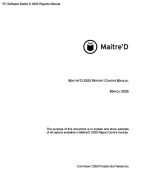 Maitre D 2005 Reports